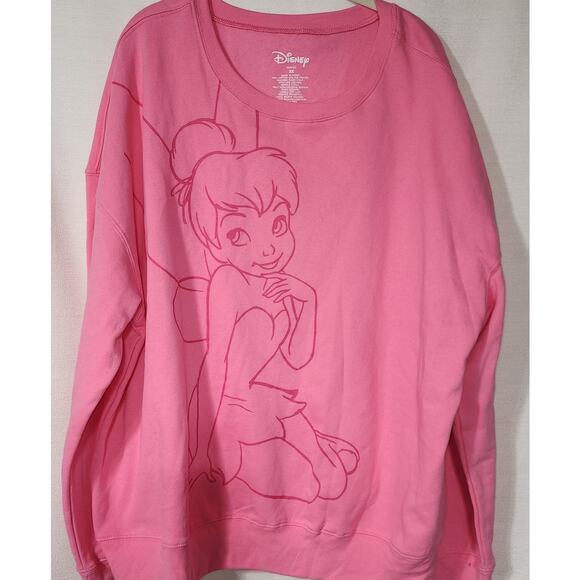 Disney Tinkerbelle pink sweatshirt woman's 3X - Picture 1 of 6